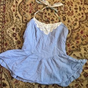 Free People Striped Halter Top